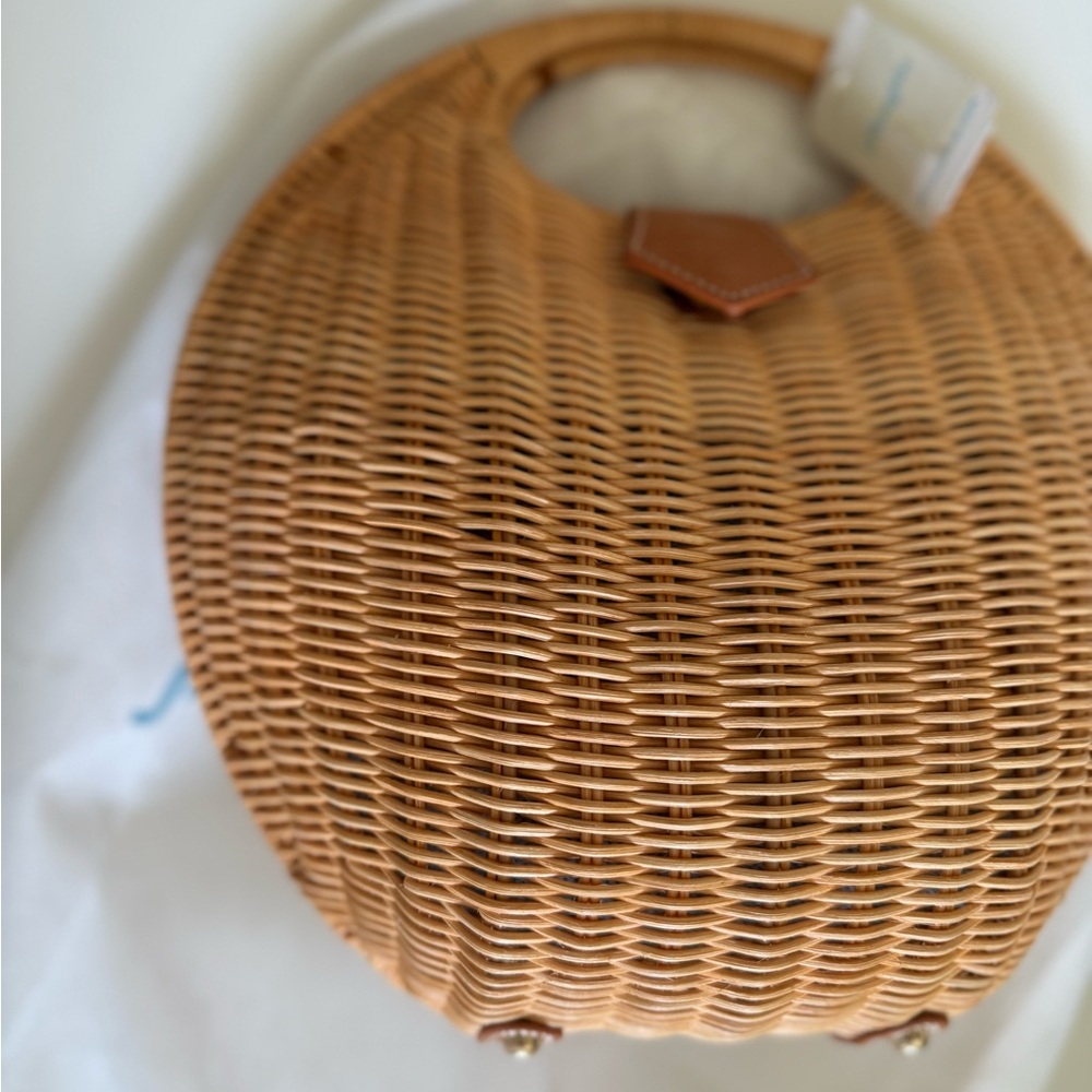J.McLaughlin straw hand bag, NWT